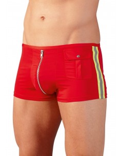 Short Rouge avec Zip Effet...