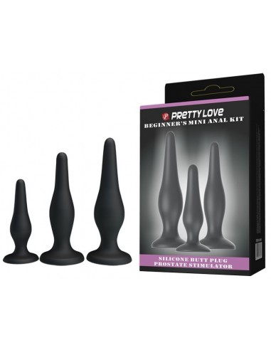 Coffret 3 Plugs en Silicone Pretty Love