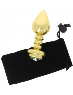 Plug anal doré strié en... 2