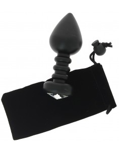 Plug anal noir strié en... 2