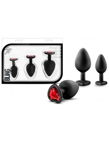 Coffret 3 Plugs en Silicone et Strass...