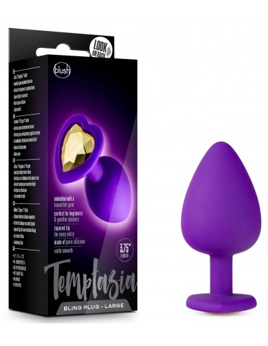 Plug en Silicone Violet et Strass...