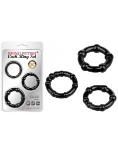 Pack 3 cockrings Stay Hard...