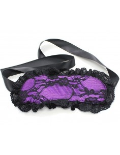 Loup en satin mauve et...