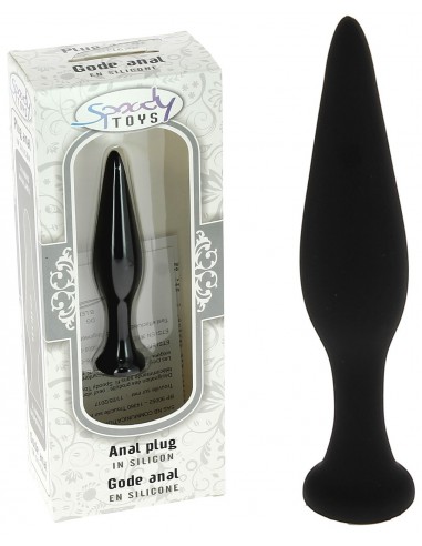 Gode anal a ventouse en silicone noir...