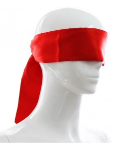 Bandeau en satin rouge  140 cm