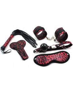 Ensemble Bondage rouge  5...