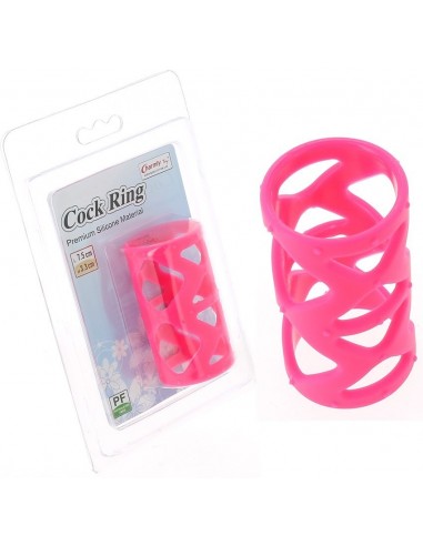 Cockring rose en silicone