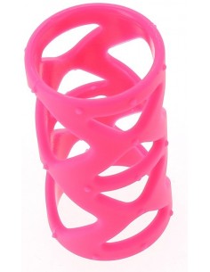 Cockring rose en silicone 2