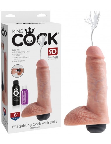 Gode réaliste qui ejacule King Cock...