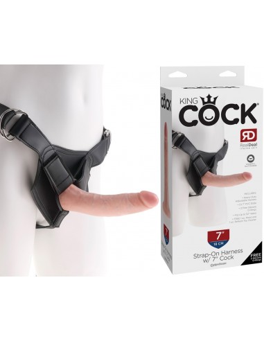 Gode ceinture anal réaliste King Cock...