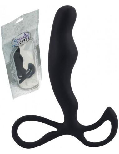 Gode anal ergonomique noir 100% silicone