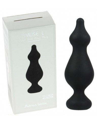 Plug Amuse noir Large en silicone