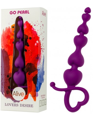 Dildo anal Go Pearl pourpre  18 cm