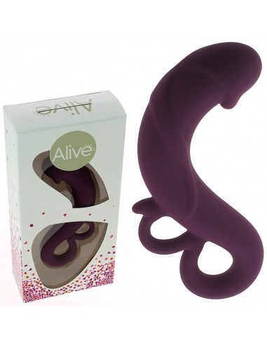 Dildo en silicone Bifinger pourpre...