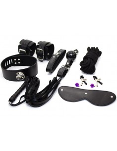 Kit de bondage noir Toucher...