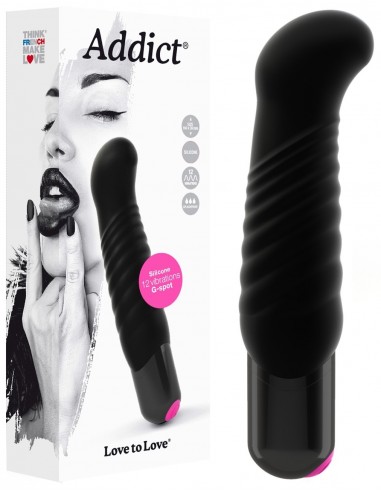 Vibromasseur Addict Noir  12 vitesses