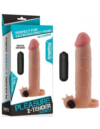 Gaine vibrante Pleasure XTender  19 cm