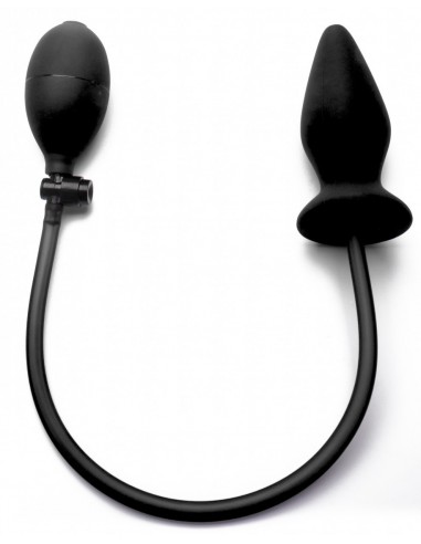 Plug Anal gonflant noir en silicone