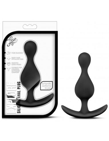 Gode Anal Luxe Explore Noir en Silicone