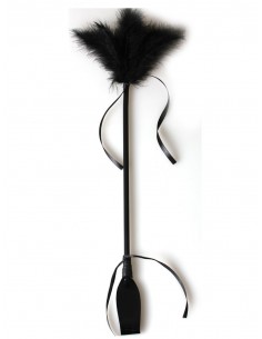 Cravache avec Plumeau noir...