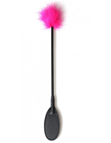 Tapette avec Plumeau fuchsia  42 cm