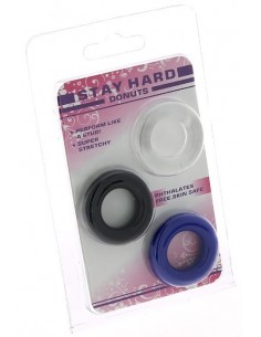 Pack 3 cockrings Stay Hard...