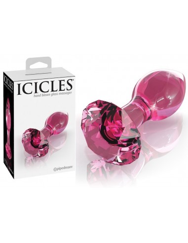 Plug en verre Rose  Icicles N79