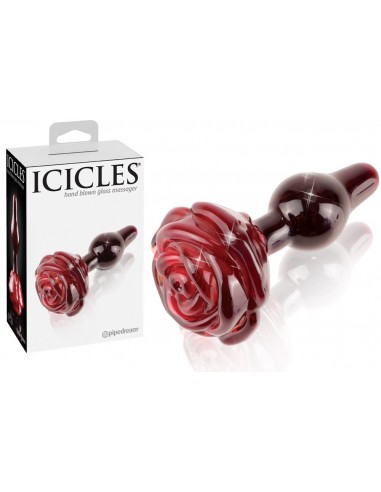 Plug en verre Rouge  Icicles N76