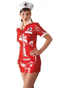 Tenue Rouge en Vinyle Look...