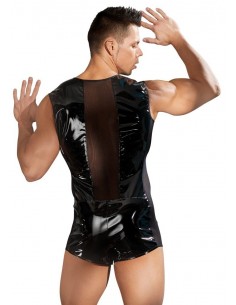 Combishort noir en Vinyle   2