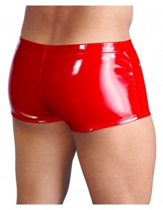 Short en Vinyle Rouge   2