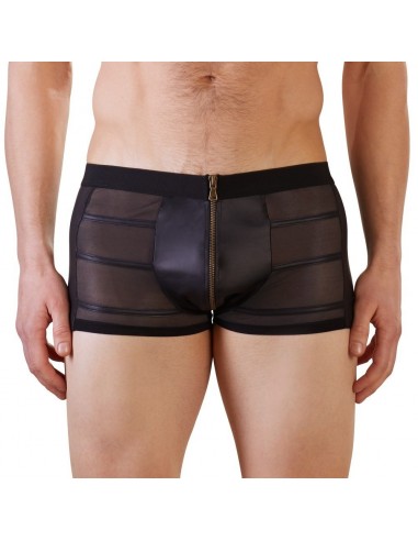 Short Noir Avec Zip Frontal  