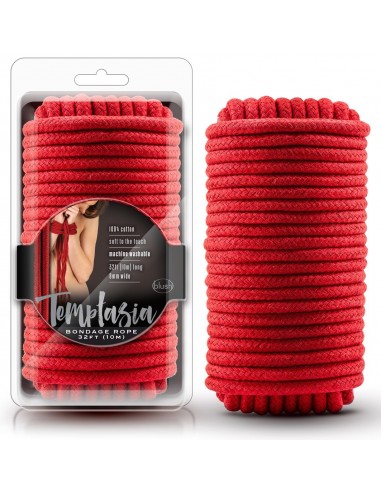 Corde Bondage Temptasia Rouge  10 mètres