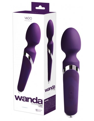 Vibromasseur Rechargeable Wanda Pourpre