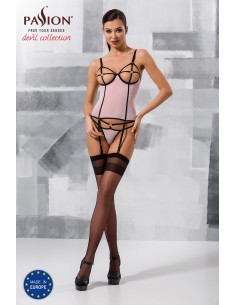 Guêpière et String Rose Hera   2