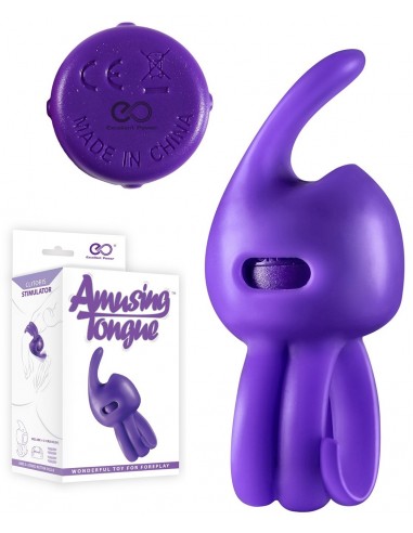 Doigt Vibrant en Silicone Amusing Tongue