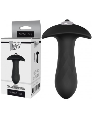 Vibromasseur Anal en Silicone Diamond...