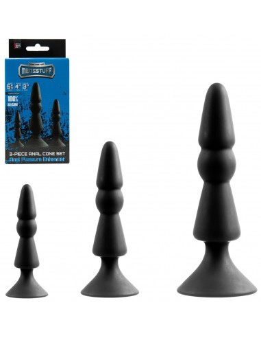 Set de 3 Plugs en Silicone Cone Set