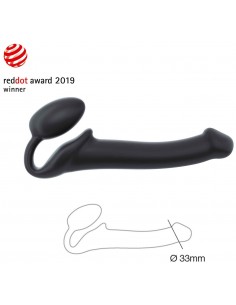 StrapOn SemiRéaliste Noir  M