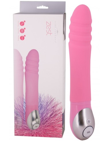 Vibromasseur Zest en Silicone Rose...