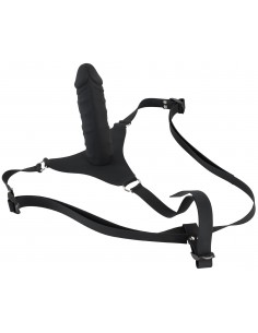 Gode Ceinture Noir en Silicone 2