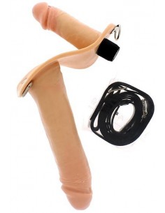 Double gode ceinture cuir...