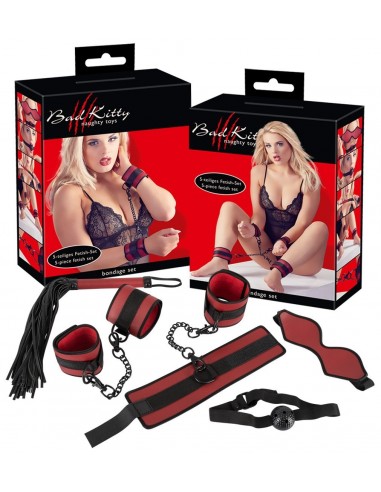 Ensemble Bondage 5 pièces Rouge