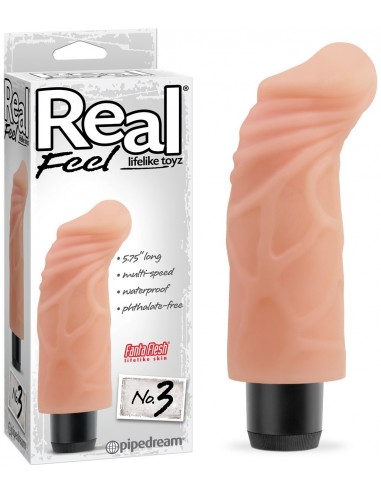 Vibromasseur réaliste Real Feel 3  14 cm