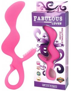 Gode rose en silicone...