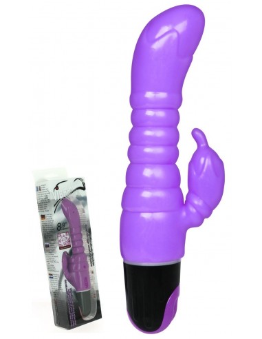 Vibromasseur Rabbit flexible pourpre...