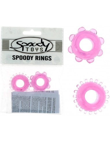 Pack 2 cockrings Spoody Pleasure rose