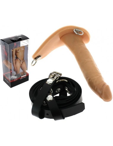 Gode ceinture anal cuir Reel