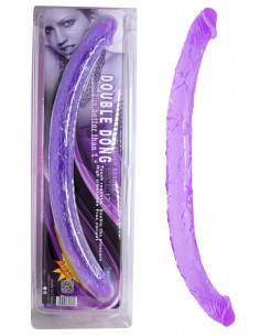 Double gode réaliste mauve...